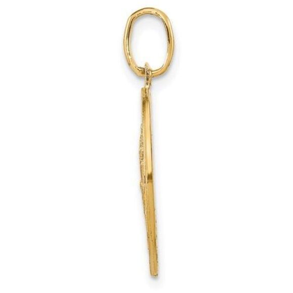 Leslie's 14k Polished and Satin Round St. Christopher Pendant - Picture 3 of 5